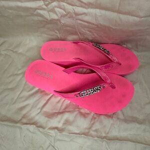 Pink Guess Platform Sandals